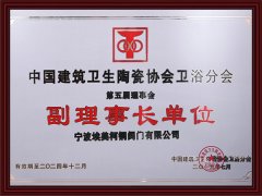 
中国建筑卫生陶瓷协会卫浴分会副理事长单位
